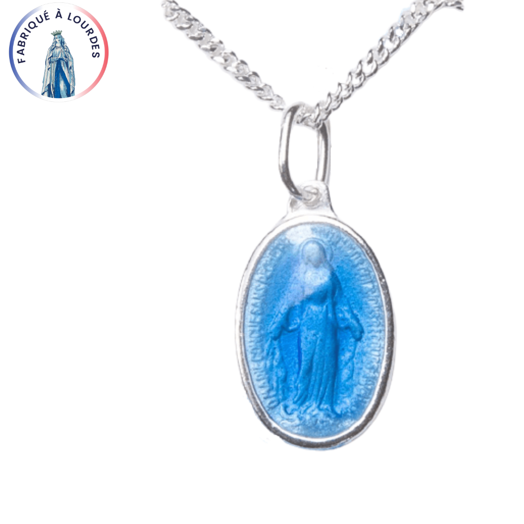 PETITE MÉDAILLE RELIGIEUSE de la Vierge Marie à Lourdes Plaqué Or PETITE MÉDAILLE RELIGIEUSE de la Vierge Marie à Lourdes Plaqué Or