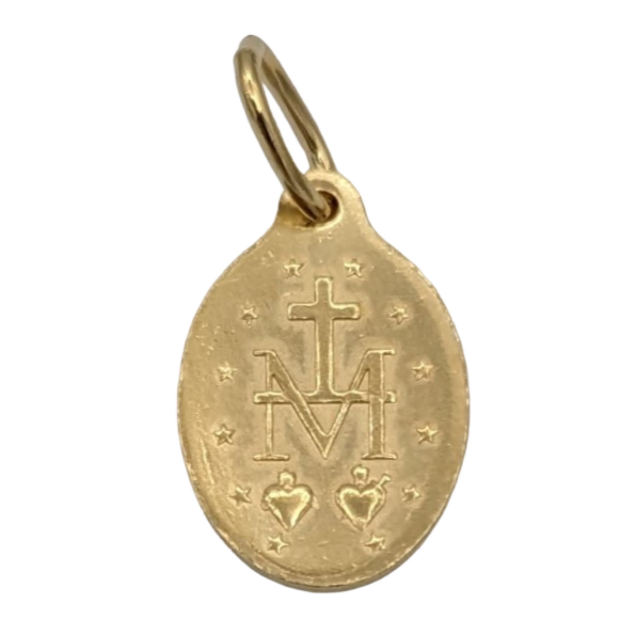 Médaille Miraculeuse, Ovale, Dorée Email Turquoise 1 Face - SERAL I Souvenirs de Lourdes