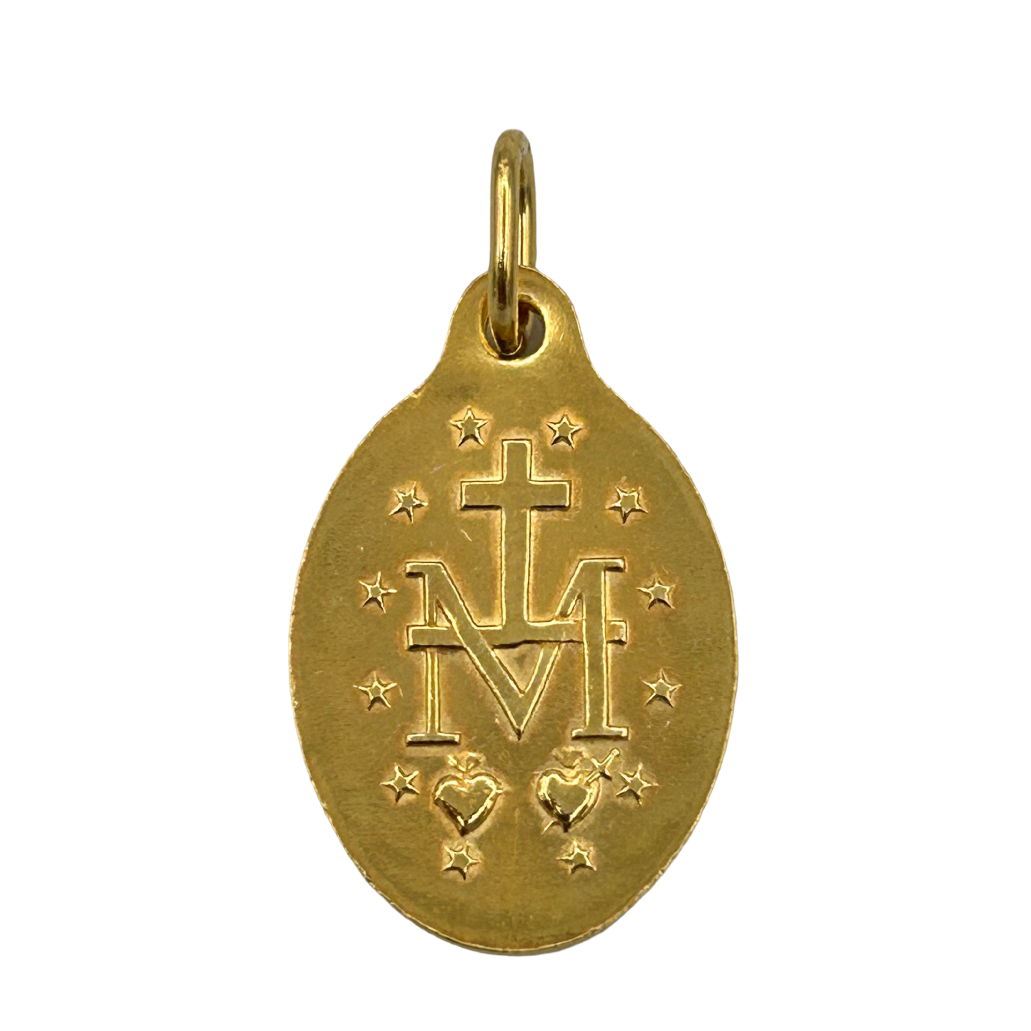 Médaille Miraculeuse, Ovale, Dorée Bicolore – 25 mm - SERAL I Souvenirs de Lourdes