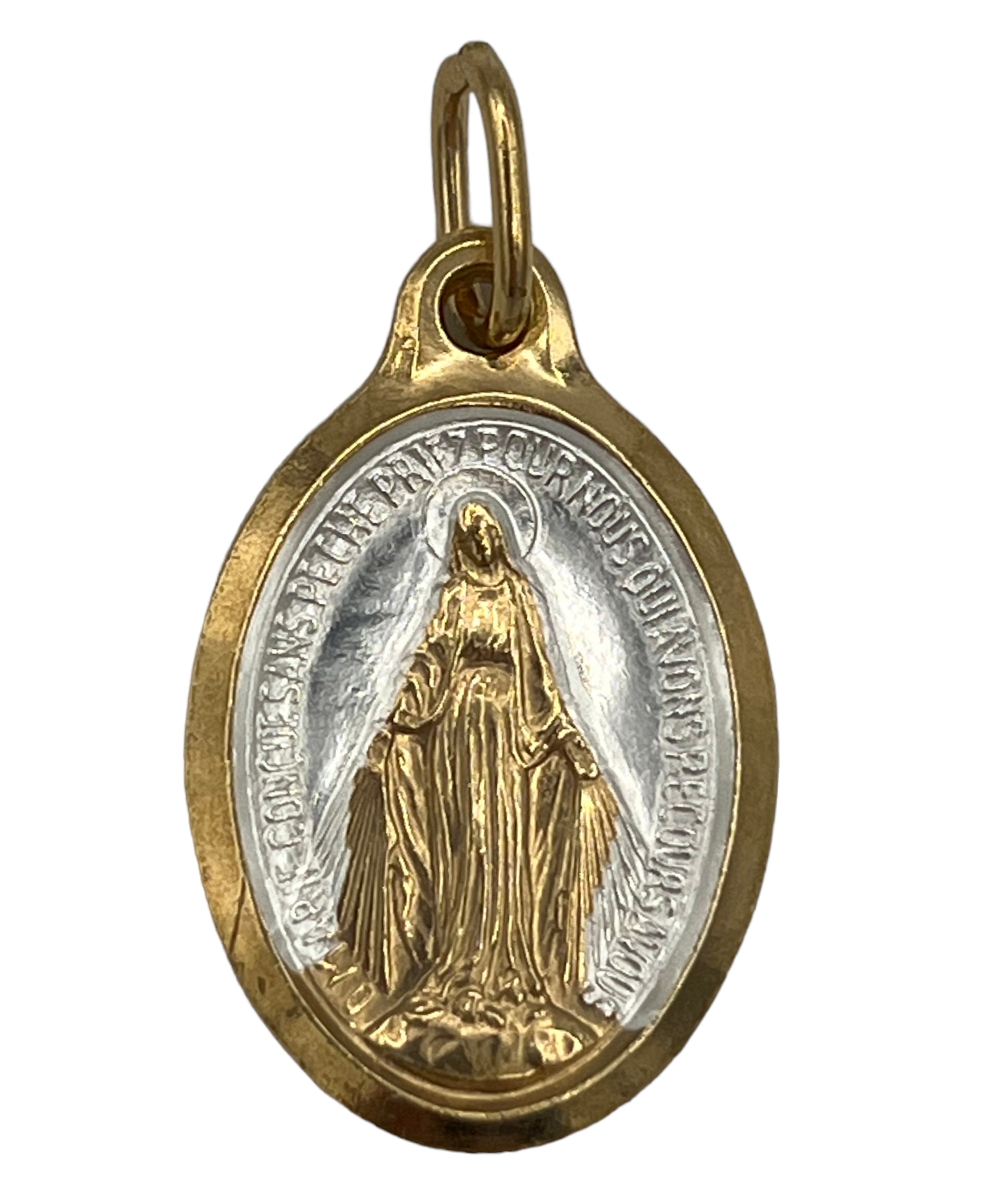 Lot Médailles Miraculeuses, Ovale, Dorée Or Fin 24 carats - 25 mm - SERAL I Souvenirs de Lourdes