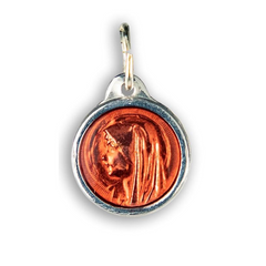 Médaille vierge aluminium émail couleur ronde 10mm, couleur au choix (prix à l'unité)