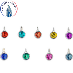 Blank aluminum enamel round color medal 12mm. Color of your choice (unit price)