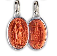 Lot de 9 Médailles Miraculeuses, Ovale, Aluminium - 17 mm - SERAL I Souvenirs de Lourdes