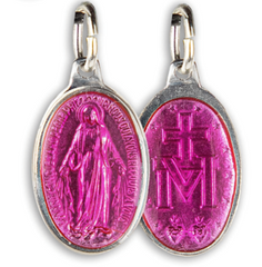 Lot de 9 Médailles Miraculeuses, Ovale, Aluminium - 17 mm - SERAL I Souvenirs de Lourdes