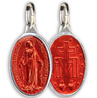 Lot de 9 Médailles Miraculeuses, Ovale, Aluminium - 17 mm - SERAL I Souvenirs de Lourdes