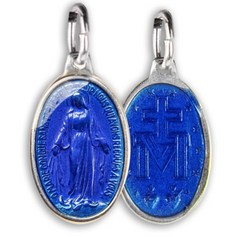 Lot de 9 Médailles Miraculeuses, Ovale, Aluminium - 17 mm - SERAL I Souvenirs de Lourdes