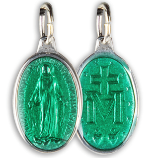 Lot de 9 Médailles Miraculeuses, Ovale, Aluminium - 17 mm - SERAL I Souvenirs de Lourdes