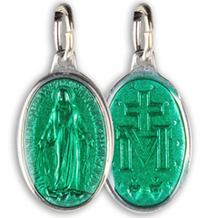 Lot de 9 Médailles Miraculeuses, Ovale, Aluminium - 17 mm - SERAL I Souvenirs de Lourdes