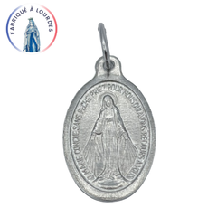 Médaille Miraculeuse, Ovale, Aluminium - 19mm - SERAL I Souvenirs de Lourdes