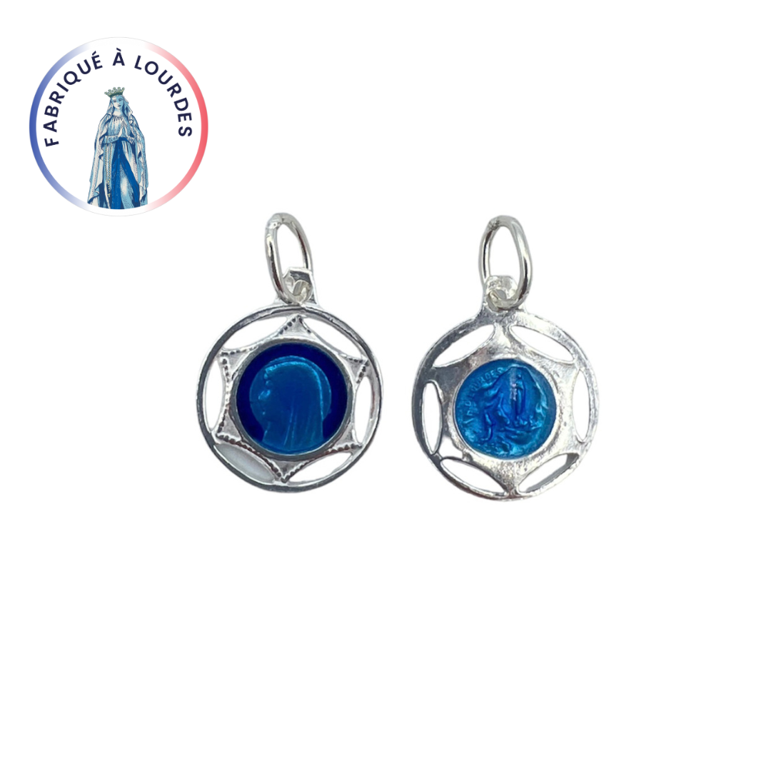 Médaille Zodiaque Vierge Enfantin en Argent 925 - Lumiosa Médaille Zodiaque Vierge Enfantin en Argent 925 - Lumiosa
