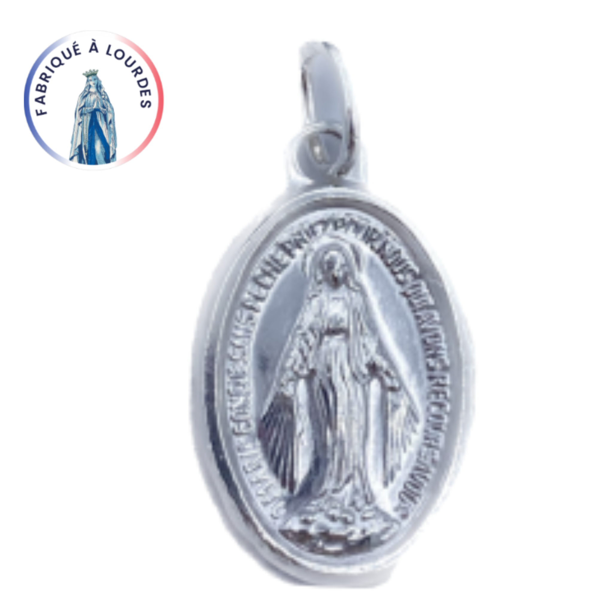 Médaille Miraculeuse, Ovale, Argentée - SERAL I Souvenirs de Lourdes