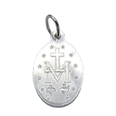 Médaille Miraculeuse, Ovale, Argentée - 20 mm - SERAL I Souvenirs de Lourdes