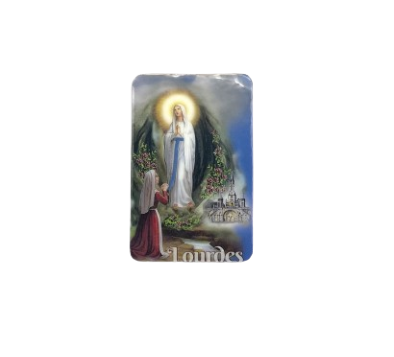 Carte Prière Lourdes - Multi langue au dos
