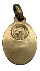 Medalik z objawieniami owalnymi, 20 x 13 mm, złoty