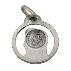 Médaille Vierge Ronde en Argent 15mm