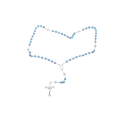 Speckled amethyst pater rhinestone rosary
