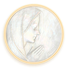 Médaille Becker Nacre Vierge Prière