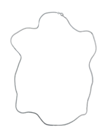 Krawężnik lipowy srebrny ŁAŃCUCH 60cm