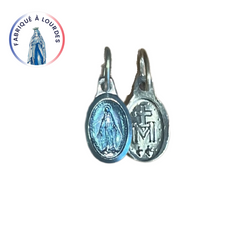 Médaille Miraculeuse, Aluminium, ovale 10 mm, émail coloris au choix