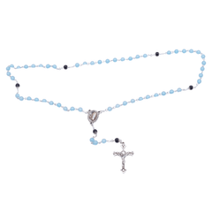 Pater purple pearl plastic rosary