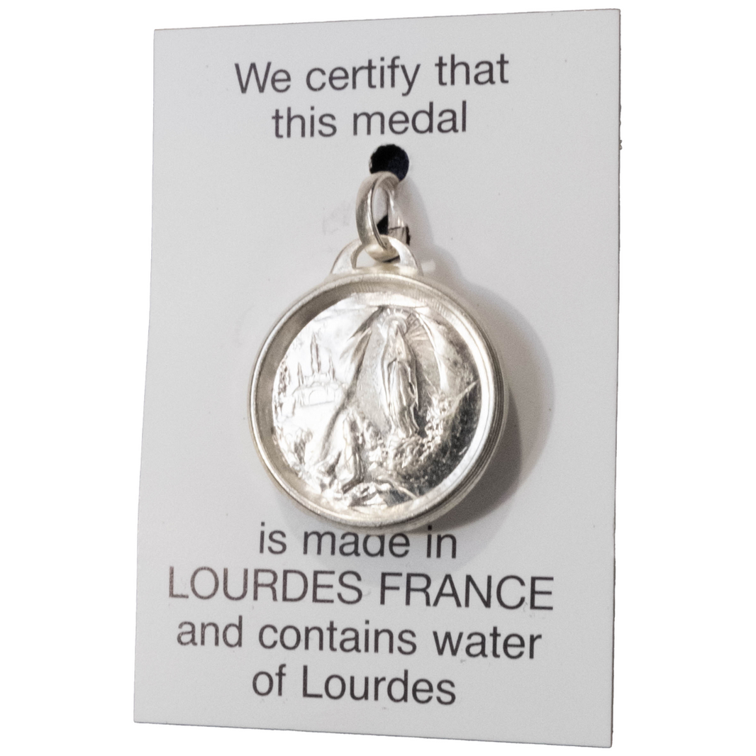 Médaille Apparition argent 925/000 ovale - 30 mm – SERAL I Souvenirs de Médaille Apparition argent 925/000 ovale - 30 mm – SERAL I Souvenirs de