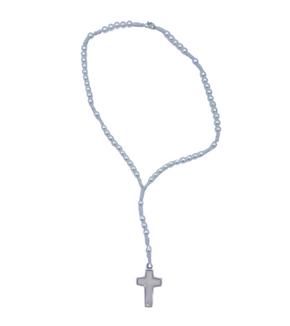 6mm pearl rope rosary