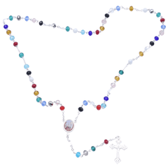 Chapelet, Cristal Opaque (3 couleurs au choix) - SERAL I Souvenirs de Lourdes