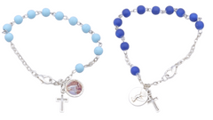 Bracelet on light blue chain