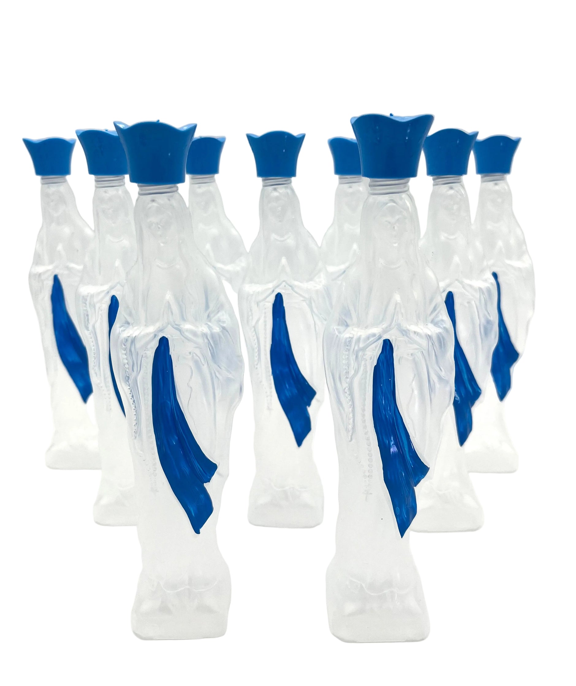 Bottiglia Vetro Vergine Di Lourdes - 21cm, Manifattura Artigianale, Articolo Religioso - Foto 7