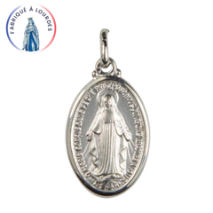 Médaille Miraculeuse, Ovale, Argent 925/000 - 20 mm - SERAL I Souvenirs de Lourdes