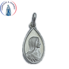 Médaille de la Vierge NGL argent 925 goutte 17x10mm