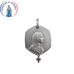 Medal Virgin in profile, Silver, octagonal