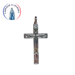 Croix stylisée argent 35x20 mm