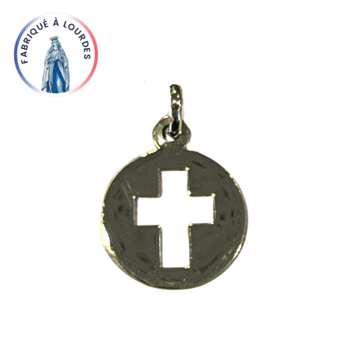 Médaille croix plaqué or