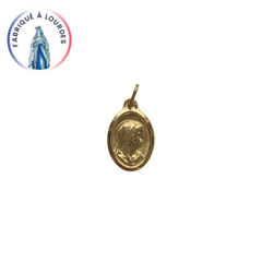 Médaille Vierge dorée ovale