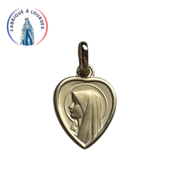 Médaille vierge cœur plaqué or