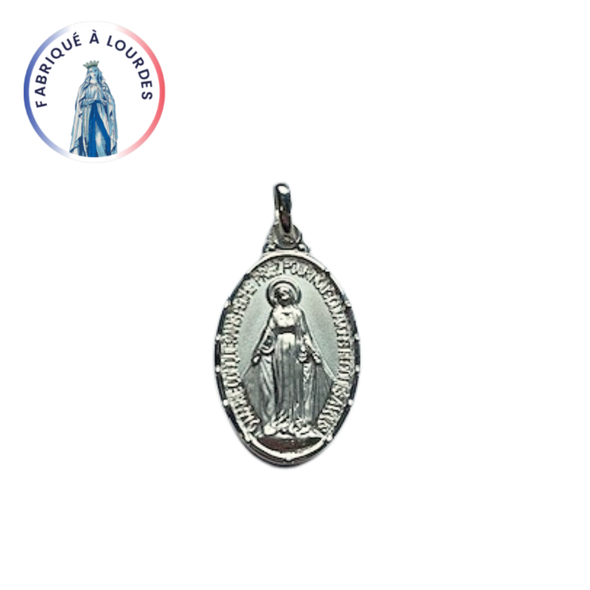 Médaille Miraculeuse 12 points  Argent 925/000 - 20 mm