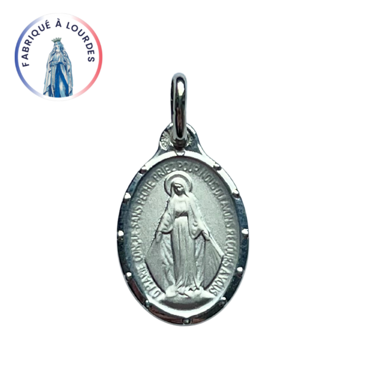 Médaille Miraculeuse 12 points Argent 925/000 - 17 mm