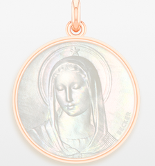 Médaille Becker Maris Stella Nacre / Or Rose