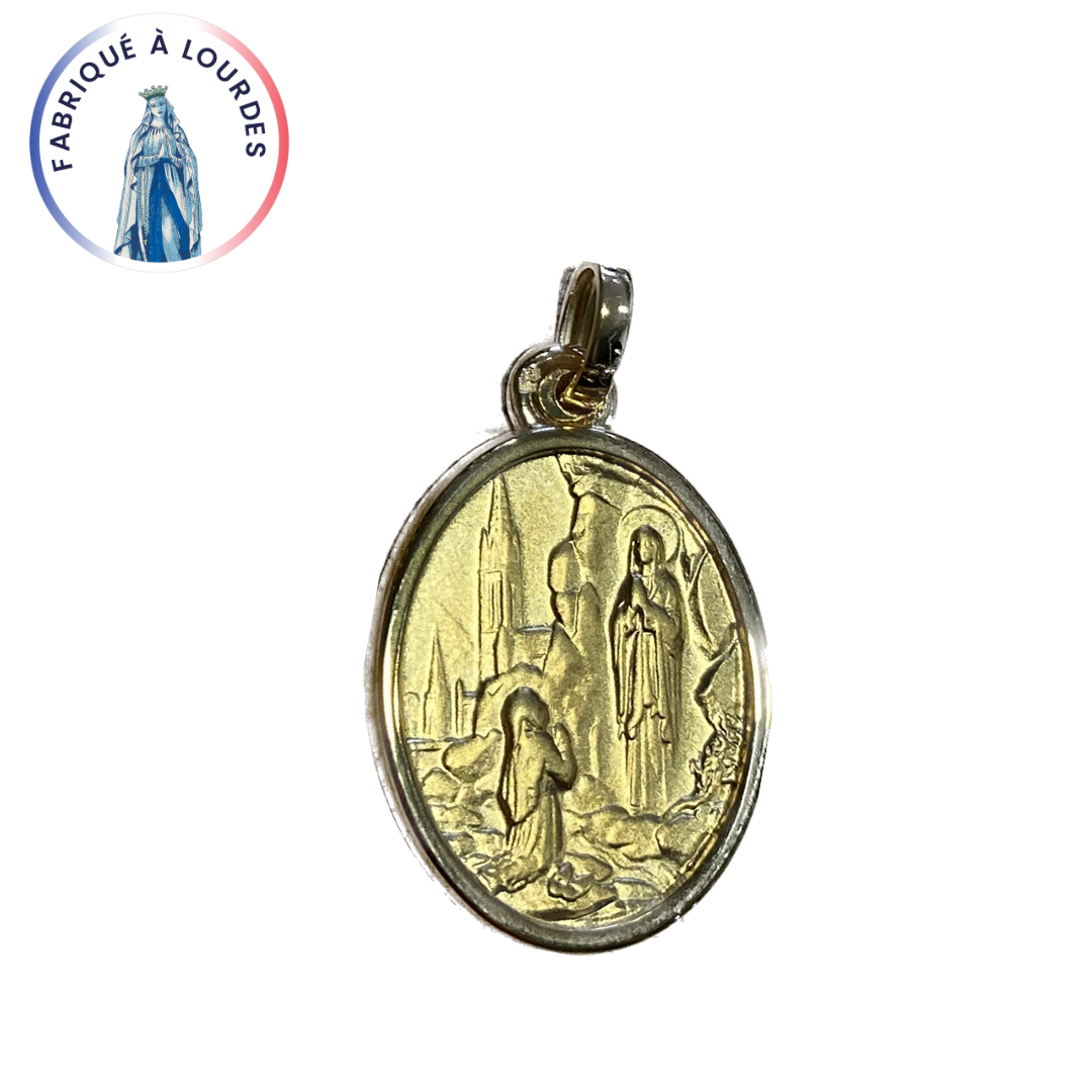 Médaille de la Vierge NGL plaqué or 30X24mm