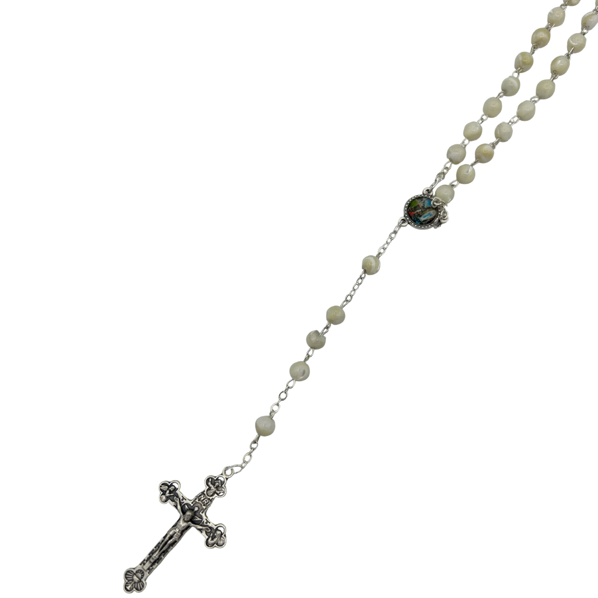 Chapelet nacre rond - SERAL I Souvenirs de Lourdes