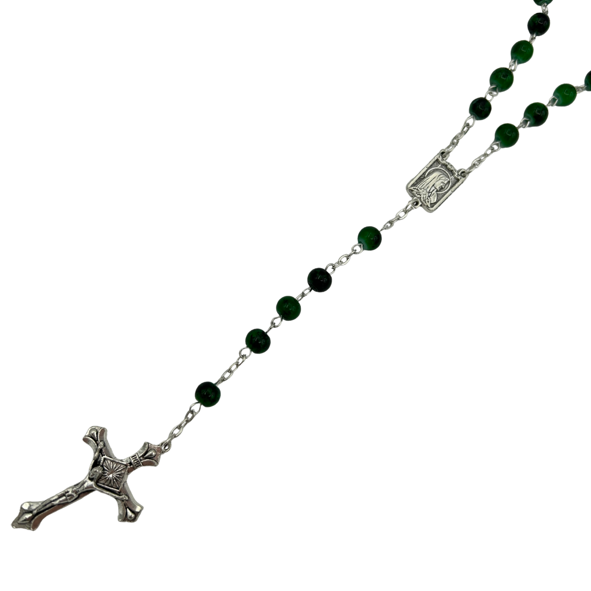 Chapelet en verre (Amethiste, Saphir, Vert) - SERAL I Souvenirs de Lourdes