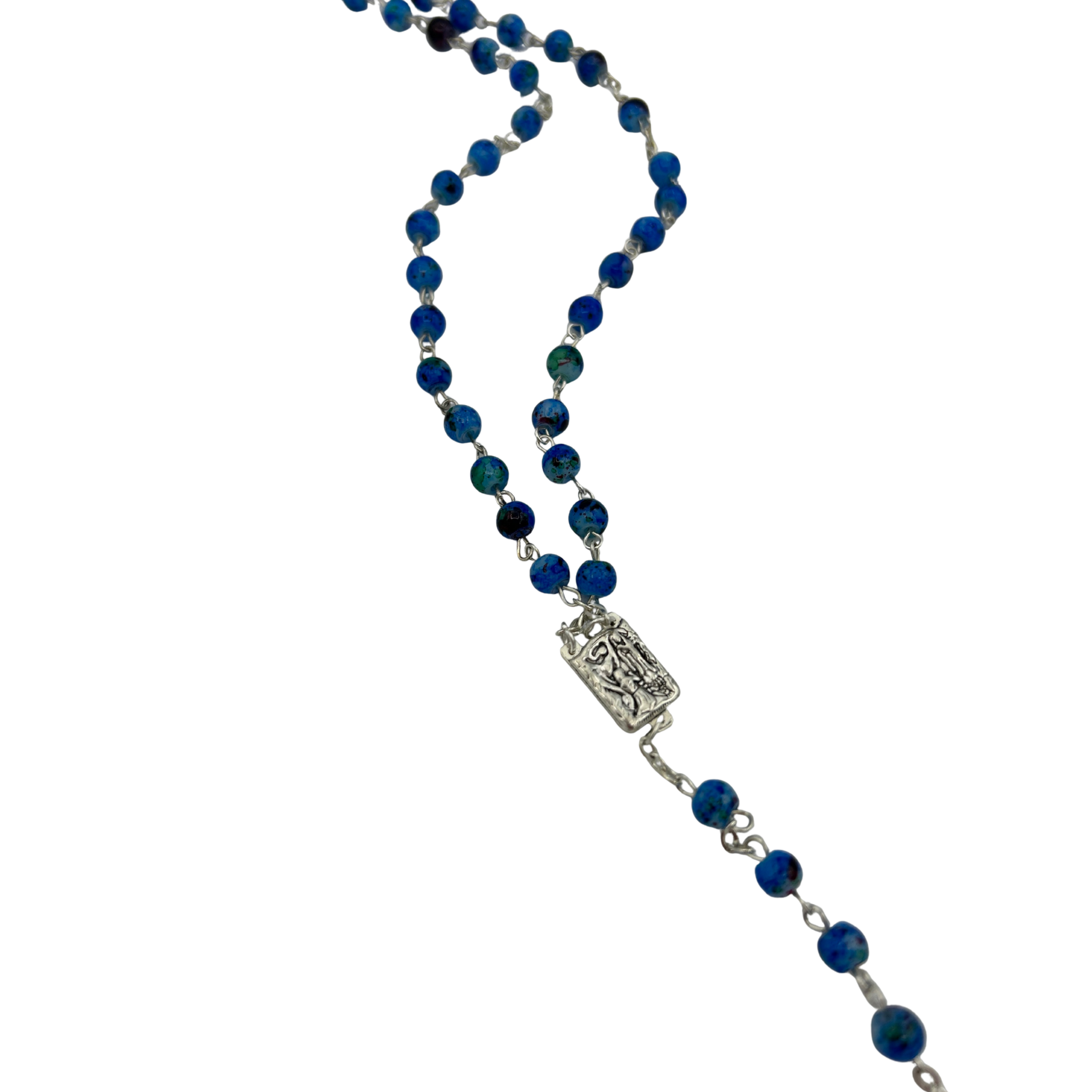 Chapelet en verre (Amethiste, Saphir, Vert) - SERAL I Souvenirs de Lourdes
