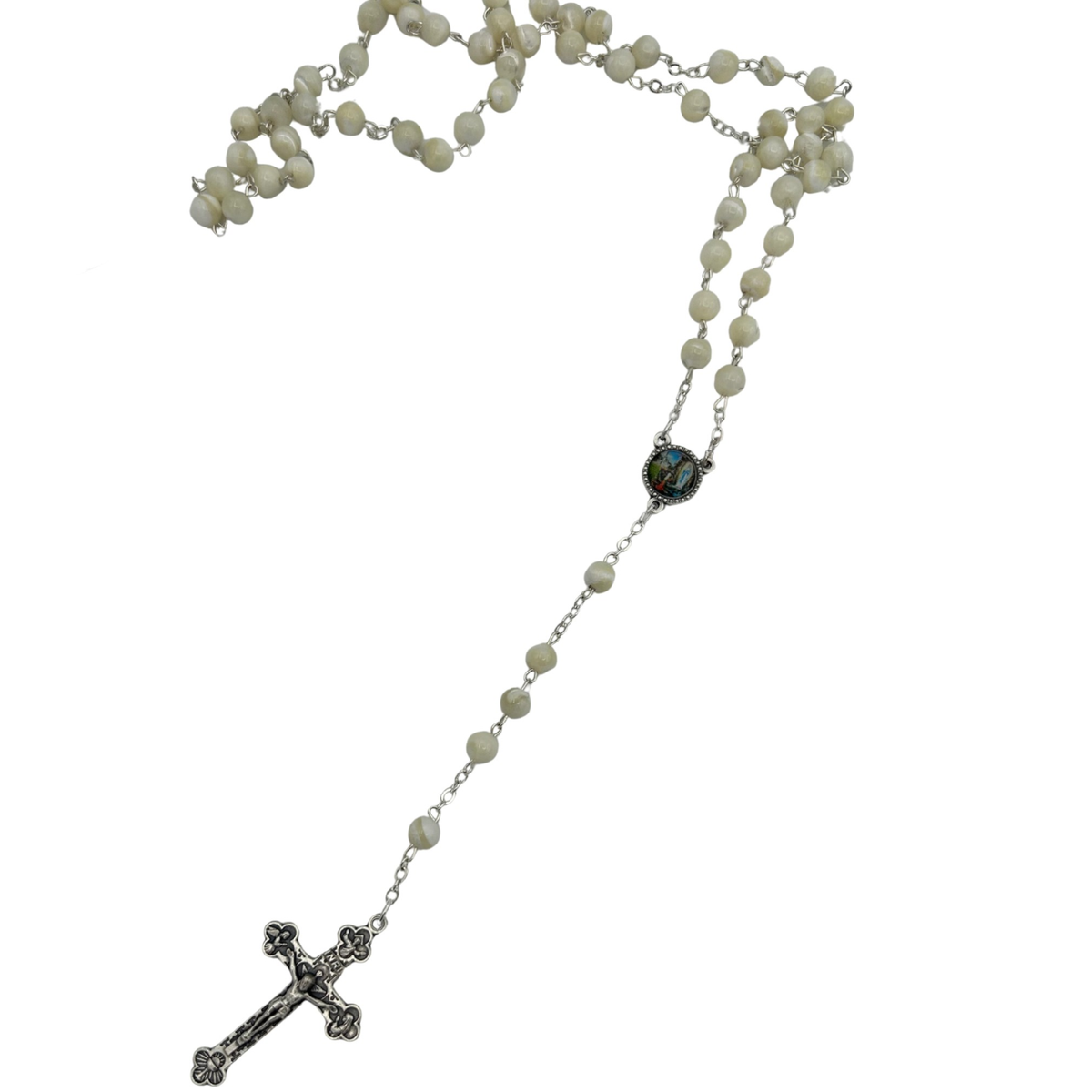Chapelet nacre rond - SERAL I Souvenirs de Lourdes