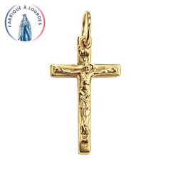 Croix en plaqué or Christ - 20 mm - SERAL I Souvenirs de Lourdes