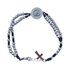 BRACCIALE MED LOURDES IN ACCIAIO