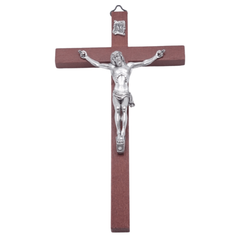 Crucifix, Croix Fine, Bois d'Olivier Christ - 18x10 cm