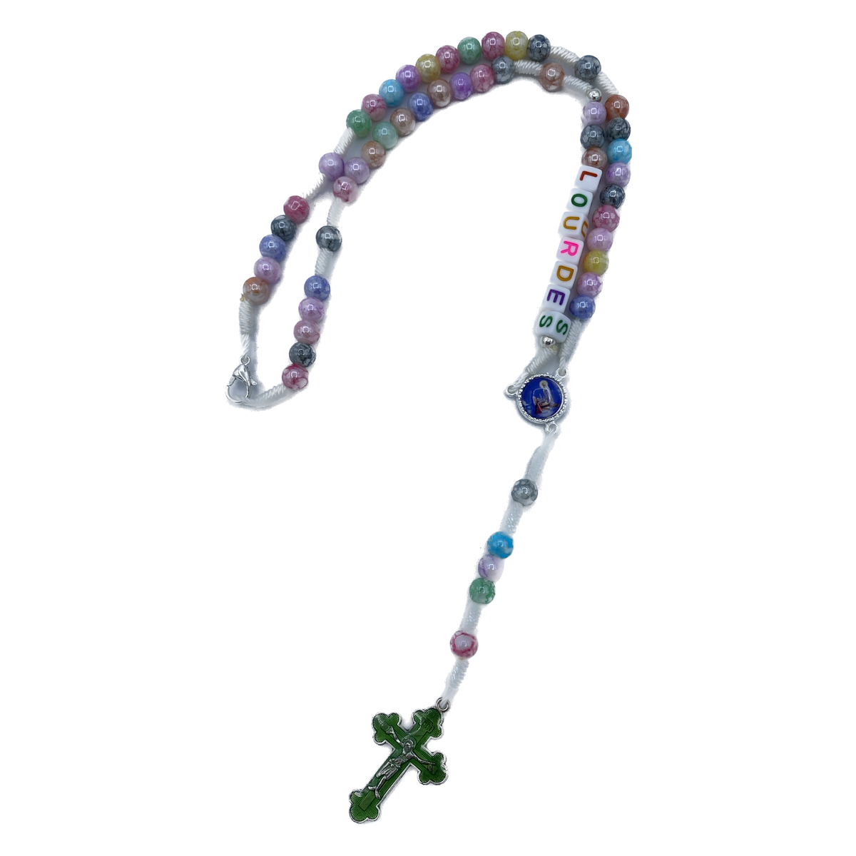 CHAPELET ENFANT MULTICOLORE MOT LOURDES