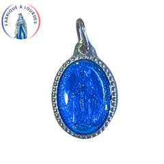 Médaille Miraculeuse Perlée, Ovale, Argentée  – 20 mm - SERAL I Souvenirs de Lourdes