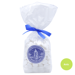 Busta di pastiglie Malespine® con acqua di Lourdes, aroma di anice, da 130 g a 1 kg